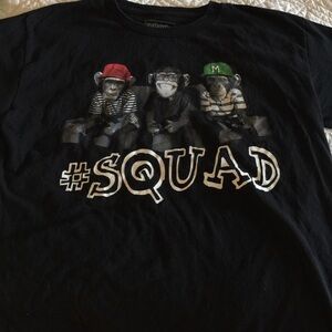 Black Seattle cotton T-shirt size large